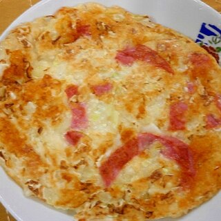 おすすめ！チーズと豆腐の洋風お好み焼き